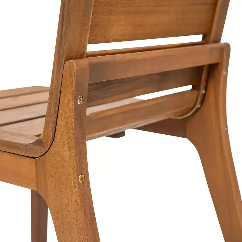 Christopher Knight Home Alessandro Set da pranzo moderno in 7 pezzi in legno di acacia con design a doghe
