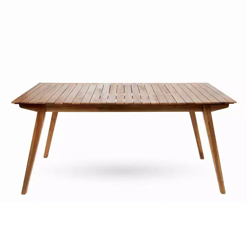 Christopher Knight Home Alessandro Set da pranzo moderno in 7 pezzi in legno di acacia con design a doghe