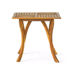 Christopher Knight Home Fra Set da Pranzo 5 Pezzi in Legno di Acacia con Design Intrecciato e a Doghe