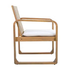 Christopher Knight Home Chasel – Ensemble de salle à manger moderne 5 pièces pour patio en bois d'acacia avec 4 chaises de salle à manger en corde