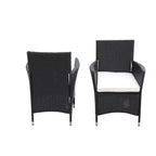 GDFStudio Edie set da pranzo da esterni moderno in legno di acacia e metallo, 5 pezzi con 4 sedie