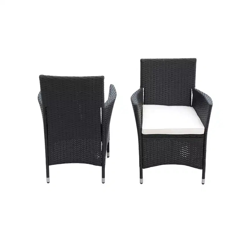 GDFStudio Edie set da pranzo da esterni moderno in legno di acacia e metallo, 5 pezzi con 4 sedie