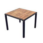 GDFStudio Edie set da pranzo da esterni moderno in legno di acacia e metallo, 5 pezzi con 4 sedie