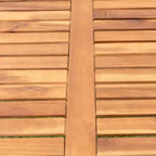 GDFStudio Edie set da pranzo da esterni moderno in legno di acacia e metallo, 5 pezzi con 4 sedie