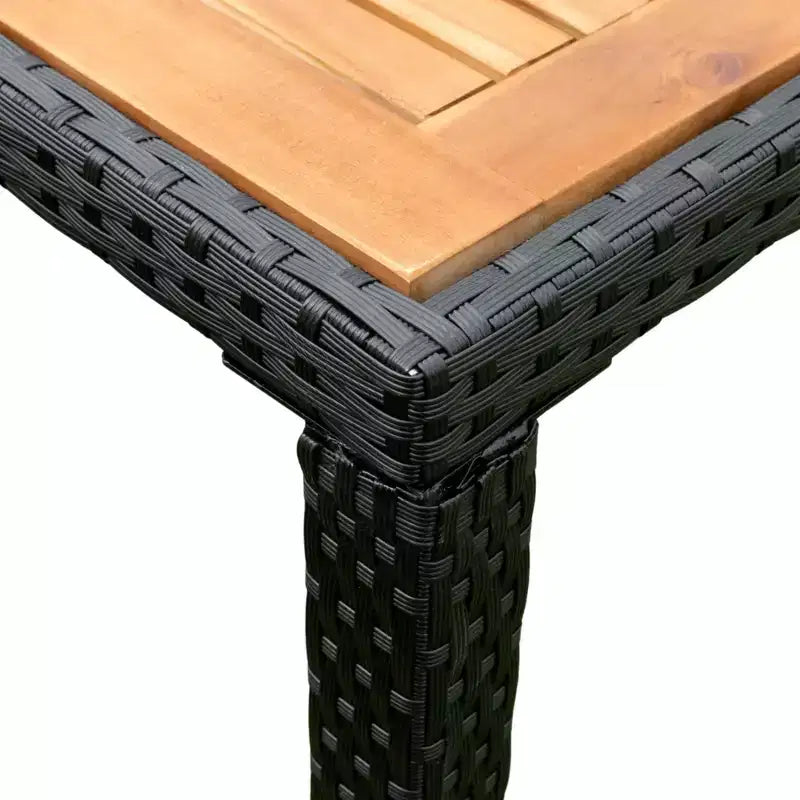 GDFStudio Edie set da pranzo da esterni moderno in legno di acacia e metallo, 5 pezzi con 4 sedie