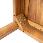 Christopher Knight Home Emeric Set da Pranzo da Esterno Bohemien 9 Pezzi in Legno di Acacia e Corda con Tavolo a Doghe