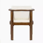 Christopher Knight Home Everett Ensemble de salle à manger d'extérieur rond 5 pièces en bois d'acacia rustique avec chaises rembourrées pour patio