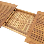 Christopher Knight Home Merlin Patio Set da Pranzo Rustico da Esterno 7 Pezzi in Legno di Acacia Espandibile con Sedie da Pranzo Imbottite