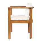 Christopher Knight Home Merlin Patio Set da Pranzo Rustico da Esterno 7 Pezzi in Legno di Acacia Espandibile con Sedie da Pranzo Imbottite