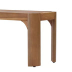 Christopher Knight Home Bao Ensemble de salle à manger moderne de 2 pièces en bois d'acacia avec design à lattes