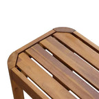 Christopher Knight Home Bao Ensemble de salle à manger moderne de 2 pièces en bois d'acacia avec design à lattes