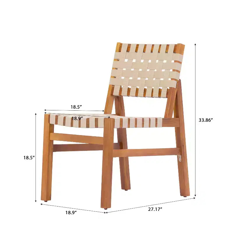 Christopher Knight Home Ratchanon Set da pranzo moderno da esterno da 7 pezzi in legno di acacia con corda intrecciata in PE e tavolo a doghe