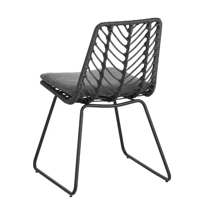 Christopher Knight Home Freya Ensemble de salle à manger d'extérieur moderne 7 pièces en métal avec table ovale et rotin synthétique