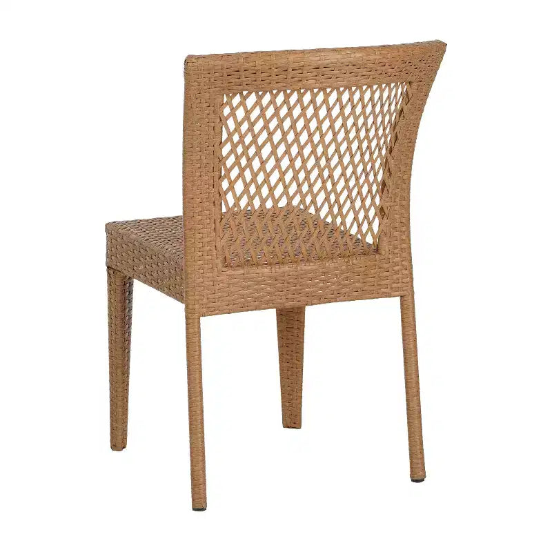 Christopher Knight Home Magnus Ensemble de salle à manger moderne 7 pièces en acacia et fer avec table à lattes et motif en rotin PE