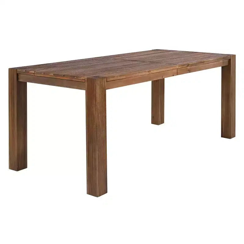 Set da pranzo per esterni a 7 pezzi per 6 persone con foro per ombrellone, tavolo e sedie da patio in legno con cuscini rimovibili per giardino o patio-Panipeachy