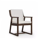 Set da pranzo da esterni in legno di 7 pezzi per 6 persone, tavolo rotondo con foro per ombrellone e sedie imbottite per giardino o cortile-Panipeachy