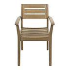 Christopher Knight Home Kasper Set da pranzo moderno da 7 pezzi da patio in acacia con tavolo rettangolare a doghe allungabile