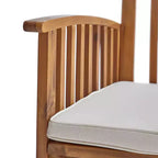 Christopher Knight Home Rasmus, set da pranzo moderno da 7 pezzi per patio con tavolo in acacia espandibile a doghe e cuscini