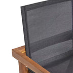 Set da pranzo da esterno Christopher Knight Home Sofia in 7 pezzi in legno di acacia rustico con sedie in rete