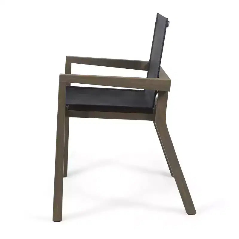 Set da pranzo da esterno Christopher Knight Home Sofia in 7 pezzi in legno di acacia rustico con sedie in rete