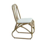 Set da pranzo da esterno a 5 pezzi Christopher Knight Home Camille Boho in legno di acacia e rattan con cuscini
