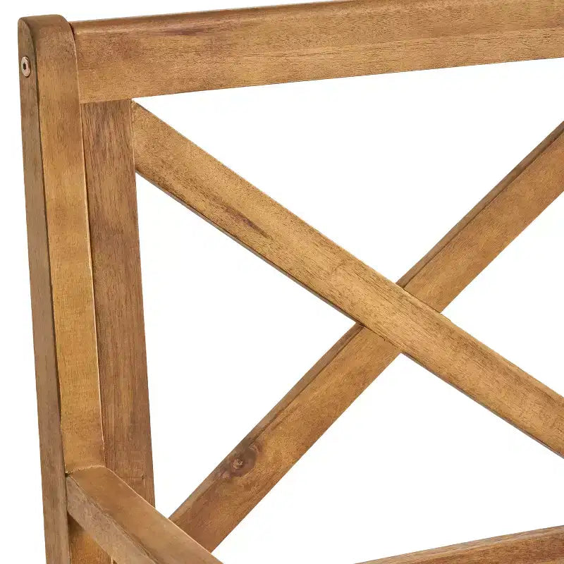 Ensemble de salle à manger d'extérieur en bois d'acacia rustique 7 pièces avec table extensible Fiora de Christopher Knight Home