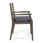 Ensemble de salle à manger d'extérieur en bois d'acacia rustique 7 pièces avec table extensible Fiora de Christopher Knight Home