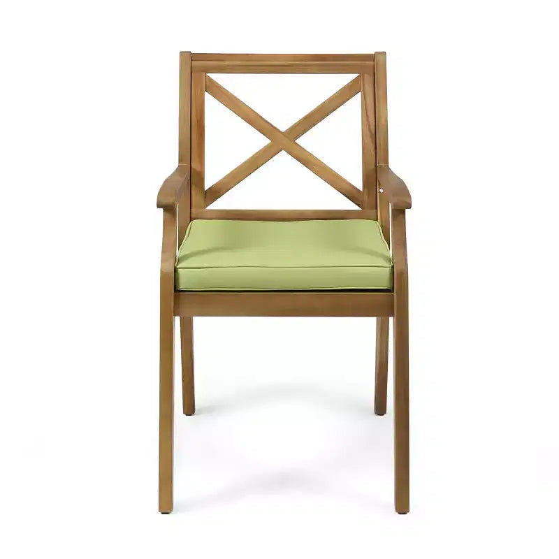 Ensemble de salle à manger d'extérieur en bois d'acacia rustique 7 pièces avec table extensible Fiora de Christopher Knight Home