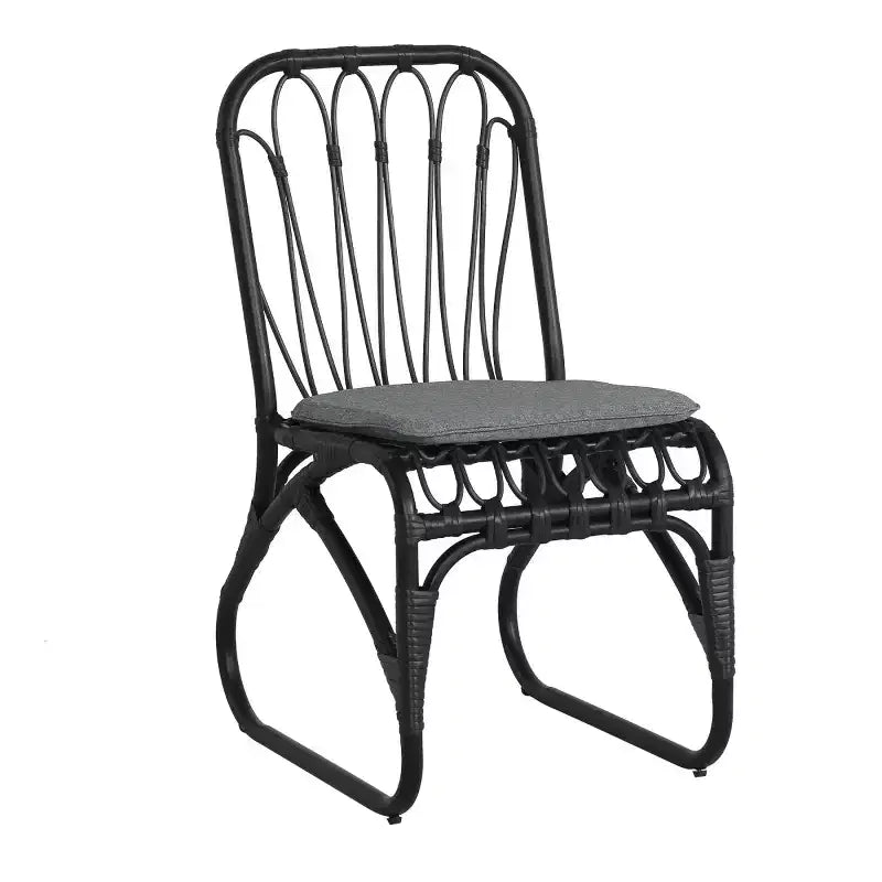 Set da pranzo da esterno di 7 pezzi per 6 persone con sedie in rattan intrecciato, tavolo da pranzo rettangolare da patio da 72 pollici con piano in legno di acacia per cortile, terrazzo-Panipeachy