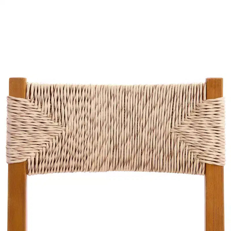 Christopher Knight Home Wriby – Ensemble de salle à manger moderne 7 pièces en acacia avec table à lattes extensible et design en osier pour terrasse