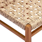 Christopher Knight Home Wriby – Ensemble de salle à manger moderne 7 pièces en acacia avec table à lattes extensible et design en osier pour terrasse
