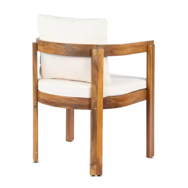 Christopher Knight Home Gruneo - Ensemble de salle à manger d'extérieur moderne 7 pièces en acacia avec coussin et design à lattes