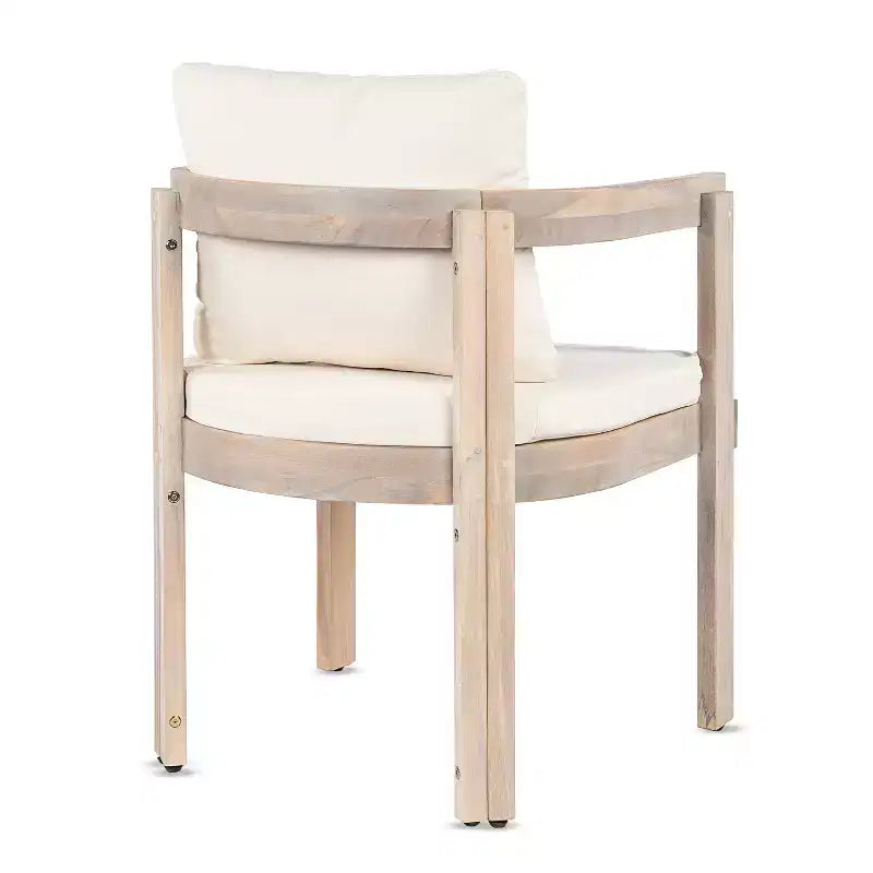 Christopher Knight Home Gruneo - Ensemble de salle à manger d'extérieur moderne 7 pièces en acacia avec coussin et design à lattes