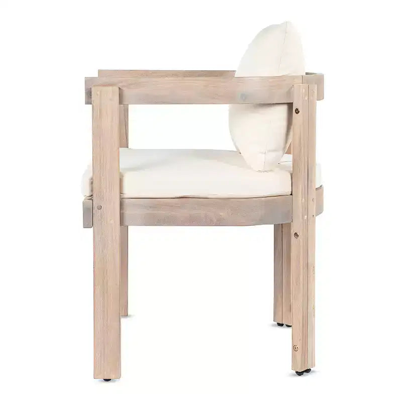 Christopher Knight Home Gruneo - Ensemble de salle à manger d'extérieur moderne 7 pièces en acacia avec coussin et design à lattes