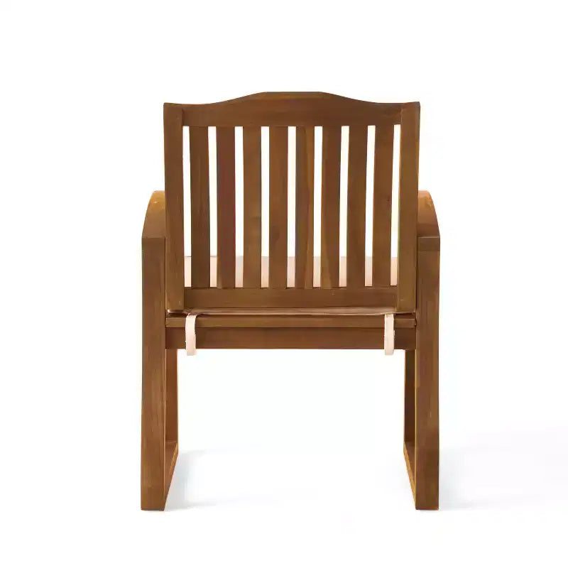 Christopher Knight Home Wrinki Set da pranzo moderno per patio in acacia a 7 pezzi con design a doghe