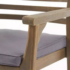 Set da pranzo da 7 pezzi da esterni in legno di acacia con cuscini Irish Rustic Christopher Knight Home