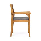 Set da pranzo da 7 pezzi da esterni in legno di acacia con cuscini Irish Rustic Christopher Knight Home