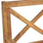 Christopher Knight Home Perla Set da Pranzo Rustico da Giardino 7 Pezzi in Legno di Acacia con Cuscini
