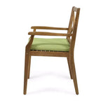 Christopher Knight Home Perla Set da Pranzo Rustico da Giardino 7 Pezzi in Legno di Acacia con Cuscini