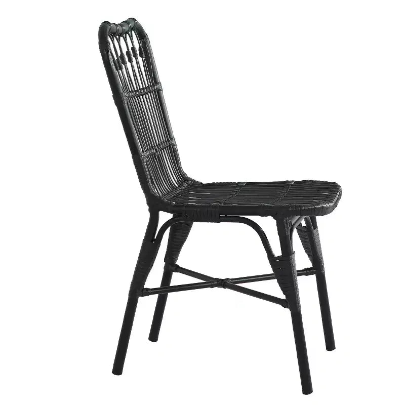 Christopher Knight Home Bruni Set da pranzo moderno di 7 pezzi per patio in ferro e rattan PE con tavolo ovale