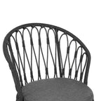 Christopher Knight Home Dominca Set da pranzo Boho da 9 pezzi in ferro e rattan con cuscini per patio