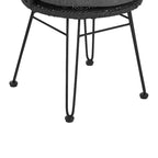 Christopher Knight Home Dominca Set da pranzo Boho da 9 pezzi in ferro e rattan con cuscini per patio