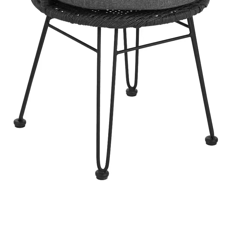 Christopher Knight Home Dominca Set da pranzo Boho da 9 pezzi in ferro e rattan con cuscini per patio