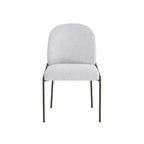 Christopher Knight Home Samori, ensemble de salle à manger moderne 7 pièces avec table ovale et chaises rembourrées en hévéa et fer