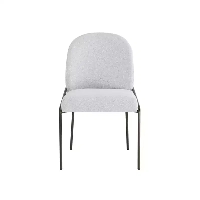 Christopher Knight Home Samori, ensemble de salle à manger moderne 7 pièces avec table ovale et chaises rembourrées en hévéa et fer
