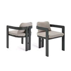 ModernLuxe Set da Pranzo per Esterni da 7 Pezzi per 6 Persone, Set da Arredo Giardino con Tavolo da Pranzo e 6 Sedie con Cuscini e Telaio Resistente alle Intemperie