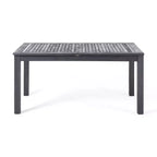 Christopher Knight Home Rani Set da Pranzo Moderno da 9 Pezzi in Acacia con Tavolo a Doghe Estensibile e Cuscini