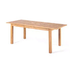 Christopher Knight Home Kenedy - Set da pranzo da esterno boho 7 pezzi in legno di acacia e vimini con tavolo allungabile a doghe