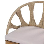 Christopher Knight Home Cascade, set da pranzo Boho da esterno a 7 pezzi in legno di acacia e vimini con tavolo ovale a doghe da esterno