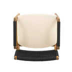 Set da pranzo per esterni ModernLuxe, set conversazione da patio da 7 pezzi in legno di acacia con poltrone in corda intrecciata
